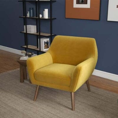 Panom Gold Velvet Lounge Chair 0 Manwatstore