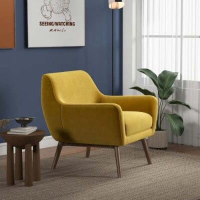 Panom Gold Velvet Lounge Chair 0 Manwatstore
