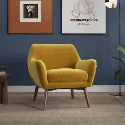 Panom Gold Velvet Lounge Chair 0 Manwatstore