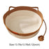 Pet Cat Bed Round Hand Woven Rattan Wear-resistant Cat Bed Summer Cooling Pet Bed Indoor Sleeping House Pet Products Accessories Manwatstore