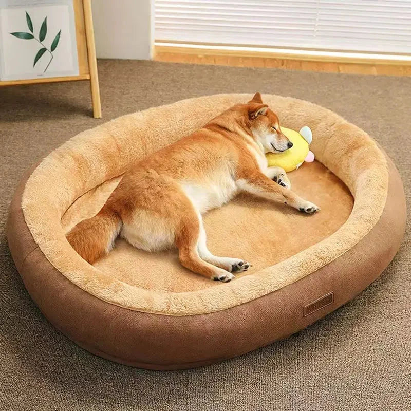 Pet Cat Dog Bed Cozy Square Plush Kennel Puppy Sofa Bed Cushion Pet Product Accessories For Small Medium Animal Doghouse Manwatstore