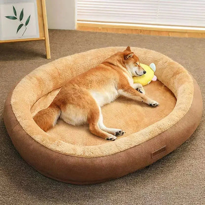 Pet Cat Dog Bed Cozy Square Plush Kennel Puppy Sofa Bed Cushion Pet Product Accessories For Small Medium Animal Doghouse Manwatstore