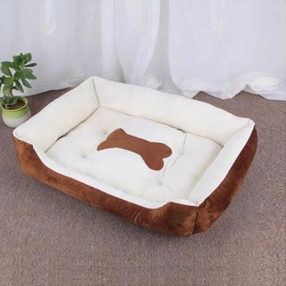 Pet Cat Dog Bed Cozy Square Plush Kennel Puppy Sofa Bed Cushion Pet Product Accessories For Small Medium Animal Doghouse Manwatstore