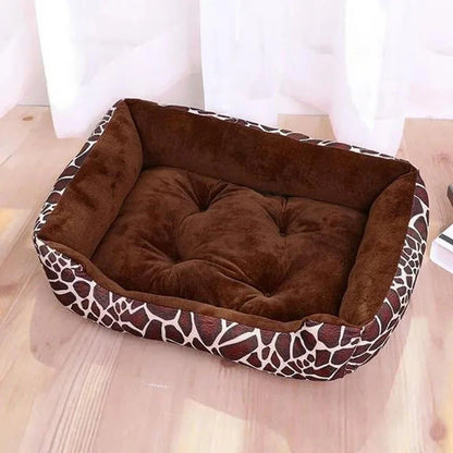 Pet Cat Dog Bed Cozy Square Plush Kennel Puppy Sofa Bed Cushion Pet Product Accessories For Small Medium Animal Doghouse Manwatstore