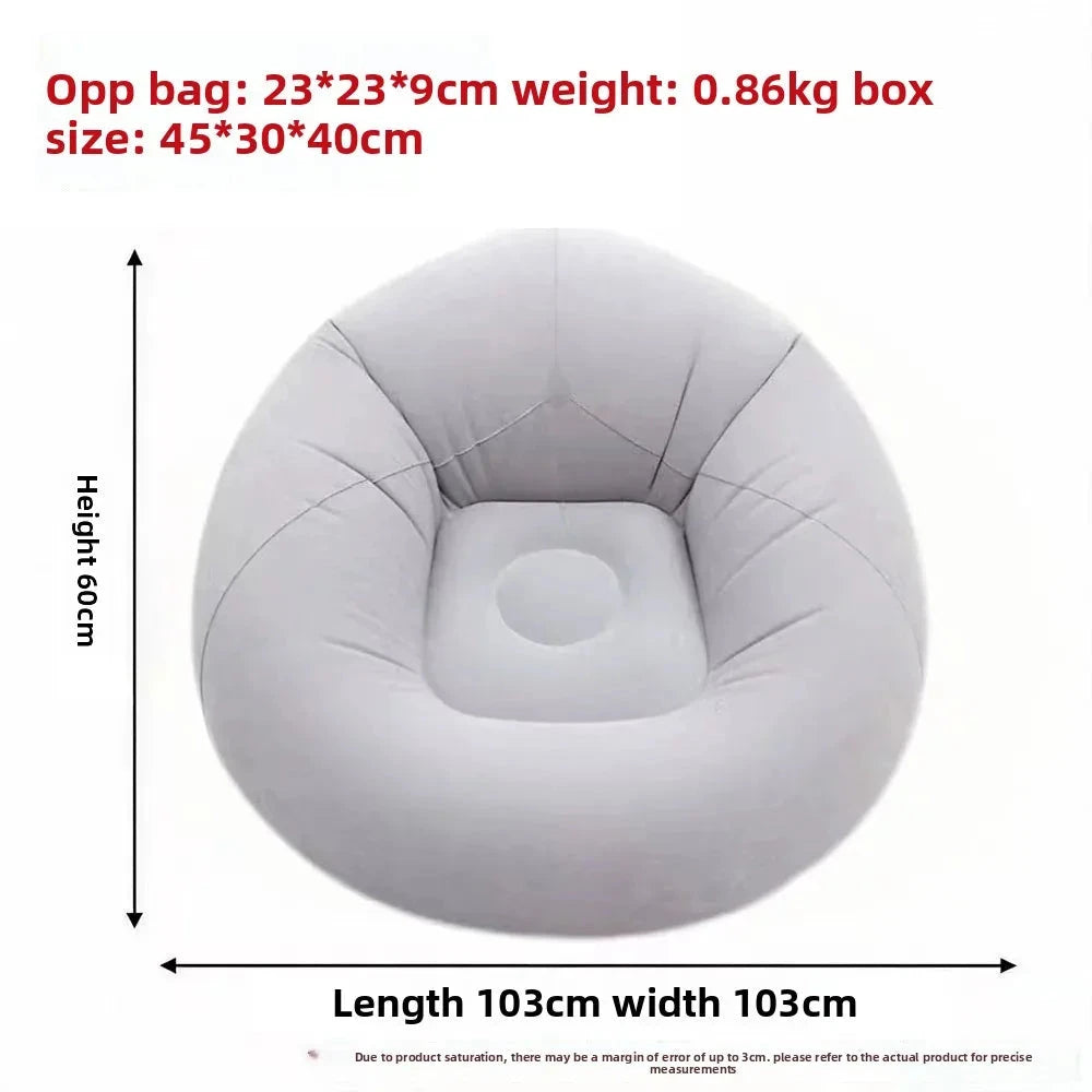 Popular Inflatable Lazy Sofa Spherical Inflatable Sofa Pvc Flocking Football Sofa Bean Bag Inflatable Sofa Blow Up Bed Manwatstore