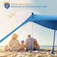Portable Canopy Beach Tent Pop-up Sunshade UV Resistant Camping Bed Tent Windproof and Sunscreen Sun Shelter Canopy Garden House Manwatstore