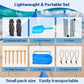 Portable Canopy Beach Tent Pop-up Sunshade UV Resistant Camping Bed Tent Windproof and Sunscreen Sun Shelter Canopy Garden House Manwatstore