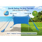 Portable Canopy Beach Tent Pop-up Sunshade UV Resistant Camping Bed Tent Windproof and Sunscreen Sun Shelter Canopy Garden House Manwatstore