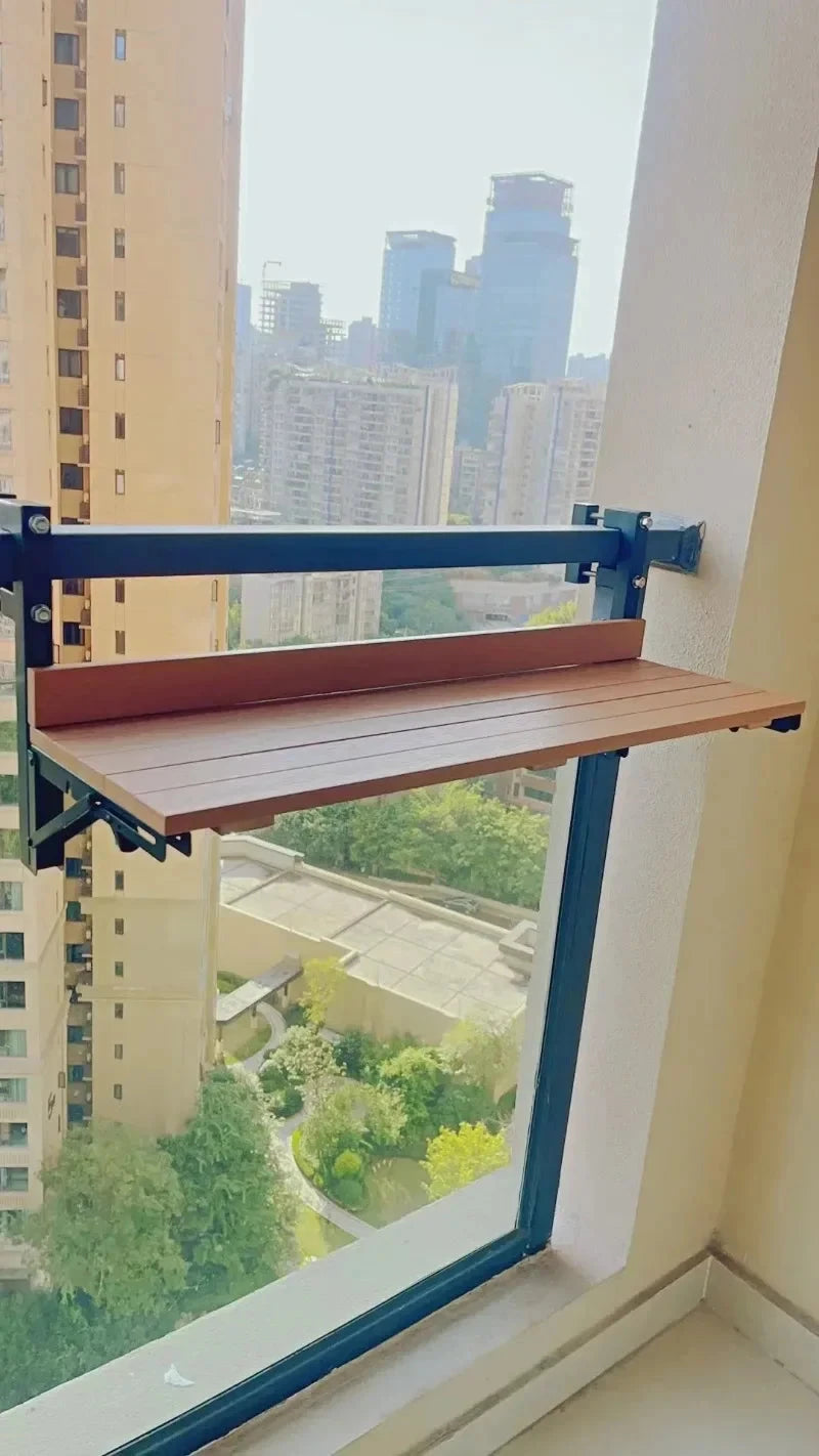 Portable Folding Desk Balcony Tables Multifunctional Hanging Railing Table Waterproof Modern Simple Small Home Design Furniture Manwatstore