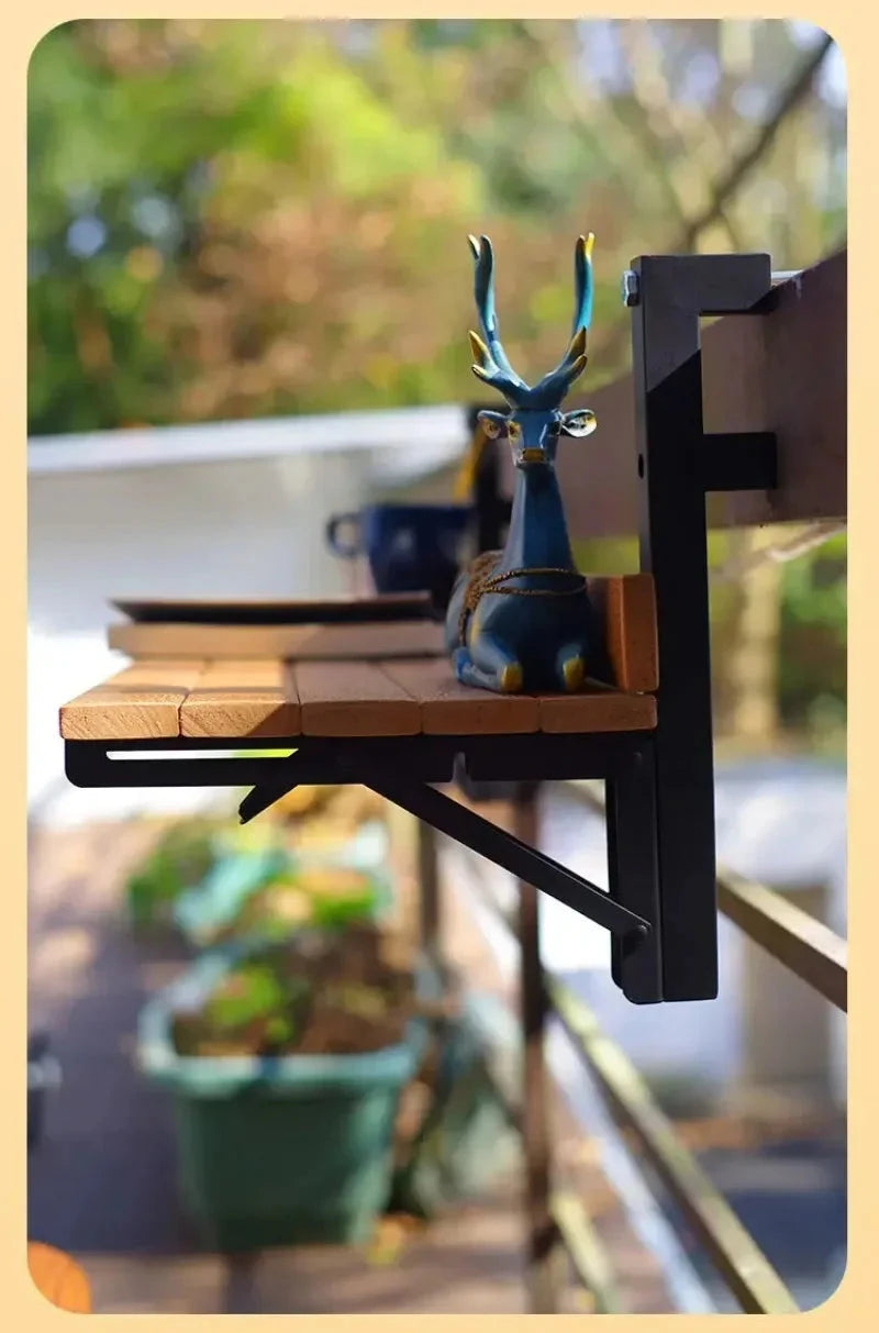 Portable Folding Desk Balcony Tables Multifunctional Hanging Railing Table Waterproof Modern Simple Small Home Design Furniture Manwatstore