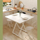 Portable Folding Round Dining Table Space Saving Kitchen Table Small Apartment Balcony Outdoor Lightweight Easy Storage Wood Manwatstore