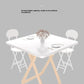 Portable Folding Round Dining Table Space Saving Kitchen Table Small Apartment Balcony Outdoor Lightweight Easy Storage Wood Manwatstore