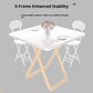 Portable Folding Round Dining Table Space Saving Kitchen Table Small Apartment Balcony Outdoor Lightweight Easy Storage Wood Manwatstore