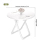 Portable Folding Round Dining Table Space Saving Kitchen Table Small Apartment Balcony Outdoor Lightweight Easy Storage Wood Manwatstore