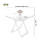 Portable Folding Round Dining Table Space Saving Kitchen Table Small Apartment Balcony Outdoor Lightweight Easy Storage Wood Manwatstore