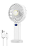 Portable Handheld Fan USB Rechargeable Mini Fan Digital Display 5-Speed Adjustment Suitable For Travel Outdoor Office Home Manwatstore