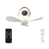 Portable Rechargeable Hanging Fan with LED Light Remote Control Manwatstore