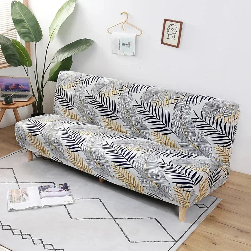 Printed Pattern folding sofa bed cover sofa covers spandex stretchdouble seat cover slipcovers for living room geometric print Manwatstore