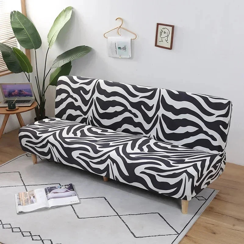 Printed Pattern folding sofa bed cover sofa covers spandex stretchdouble seat cover slipcovers for living room geometric print Manwatstore