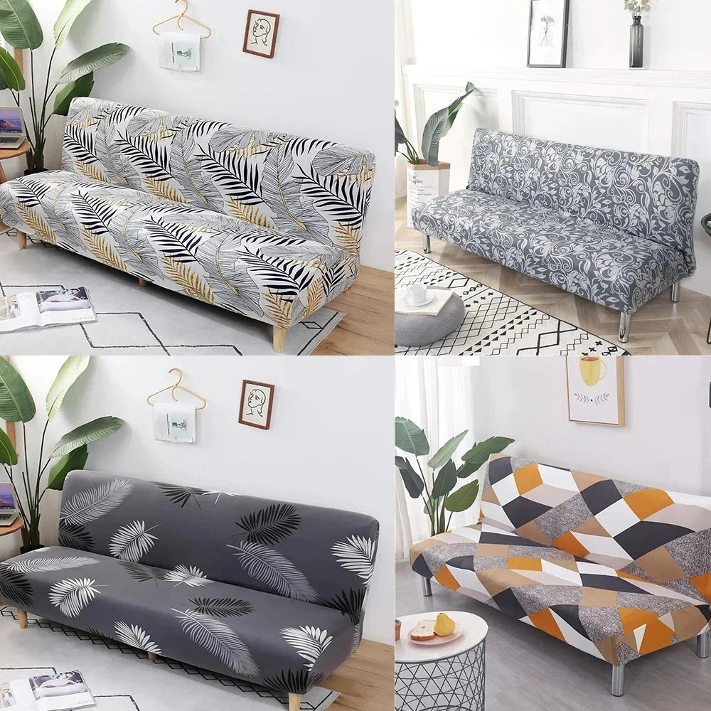 Printed Pattern folding sofa bed cover sofa covers spandex stretchdouble seat cover slipcovers for living room geometric print Manwatstore
