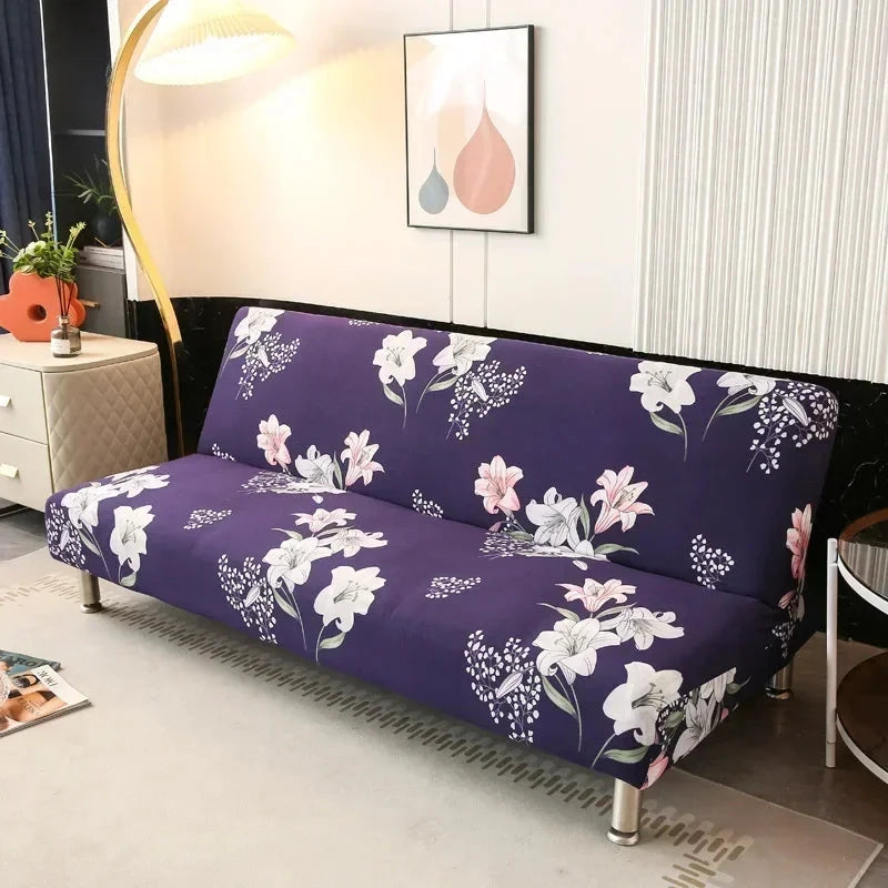 Printed Pattern folding sofa bed cover sofa covers spandex stretchdouble seat cover slipcovers for living room geometric print Manwatstore