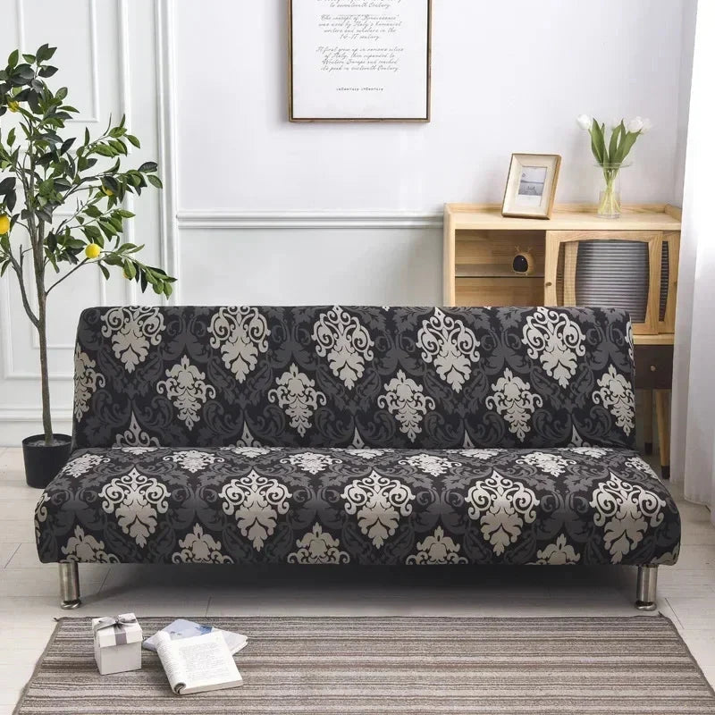 Printed Pattern folding sofa bed cover sofa covers spandex stretchdouble seat cover slipcovers for living room geometric print Manwatstore