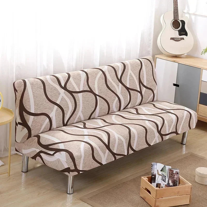 Printed Pattern folding sofa bed cover sofa covers spandex stretchdouble seat cover slipcovers for living room geometric print Manwatstore