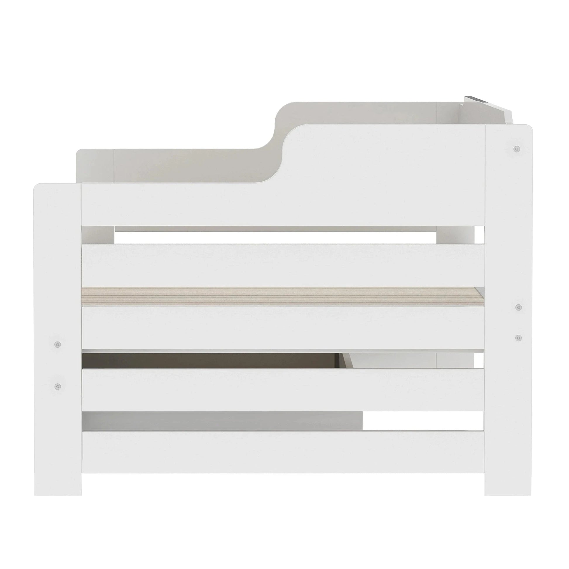 PureNest™ Single Guest Sofa Bed with Pull-Out Trundle (3FT / 90 × 190 cm) – White Manwatstore