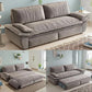 Queen Size Sleeper Sofa Bed 73.2" | 3-in-1 Velvet Pull-Out Convertible Couch Manwatstore