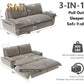 Queen Size Sleeper Sofa Bed 73.2" | 3-in-1 Velvet Pull-Out Convertible Couch Manwatstore