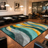 Red Abstract Washable Large Area Rug – Non-Slip Living Room & Entrance Mat Manwatstore