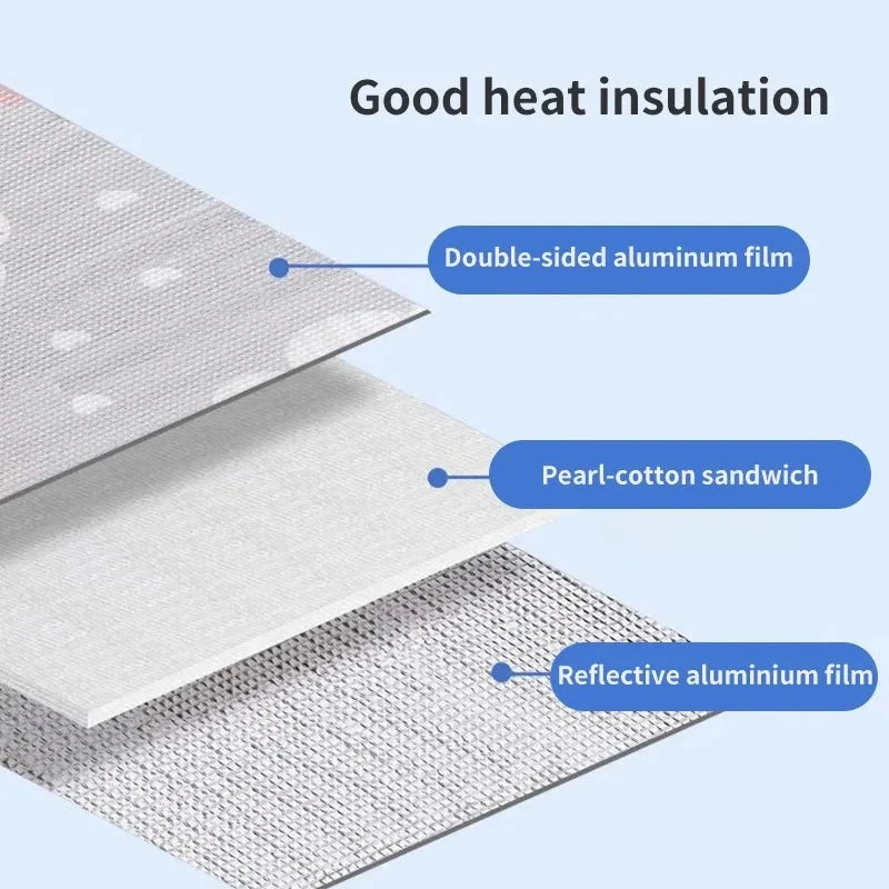 Reflective Window Insulation Film – Aluminium Foil Sun Shade Privacy Screen with UV &amp; Heat Protection Manwatstore