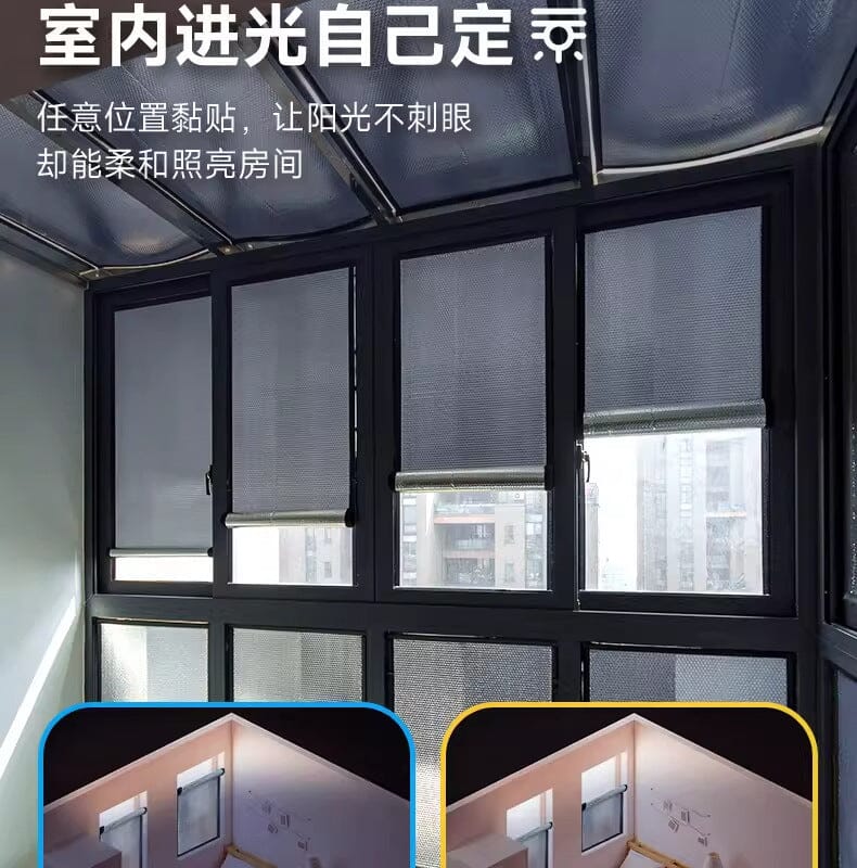 Reflective Window Insulation Film – Aluminium Foil Sun Shade Privacy Screen with UV &amp; Heat Protection Manwatstore