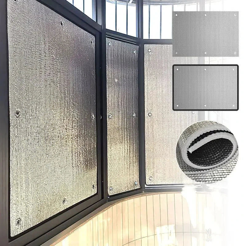 Reflective Window Insulation Film – Aluminium Foil Sun Shade Privacy Screen with UV &amp; Heat Protection Manwatstore