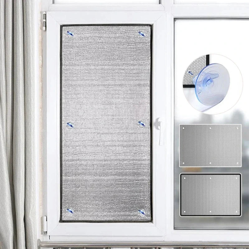 Reflective Window Insulation Film – Aluminium Foil Sun Shade Privacy Screen with UV &amp; Heat Protection Manwatstore