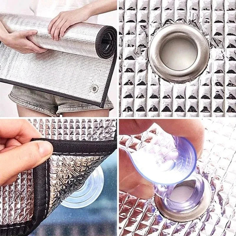 Reflective Window Insulation Film – Aluminium Foil Sun Shade Privacy Screen with UV &amp; Heat Protection Manwatstore