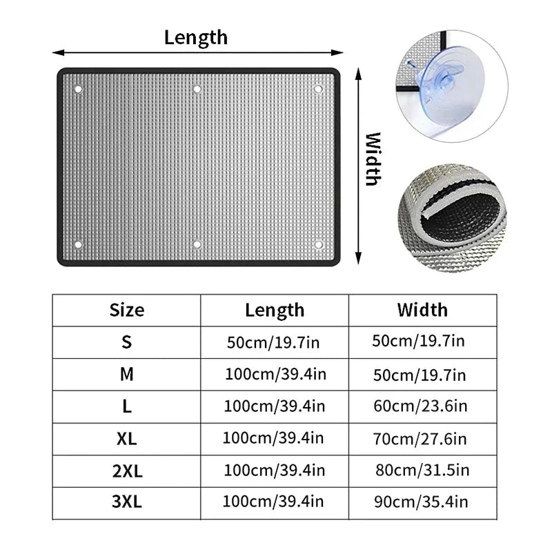 Reflective Window Insulation Film – Aluminium Foil Sun Shade Privacy Screen with UV &amp; Heat Protection Manwatstore