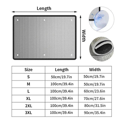 Reflective Window Insulation Film – Aluminium Foil Sun Shade Privacy Screen with UV &amp; Heat Protection Manwatstore