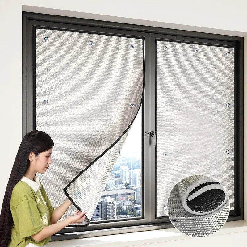 Reflective Window Insulation Film – Aluminium Foil Sun Shade Privacy Screen with UV &amp; Heat Protection Manwatstore