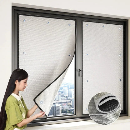 Reflective Window Insulation Film – Aluminium Foil Sun Shade Privacy Screen with UV &amp; Heat Protection Manwatstore