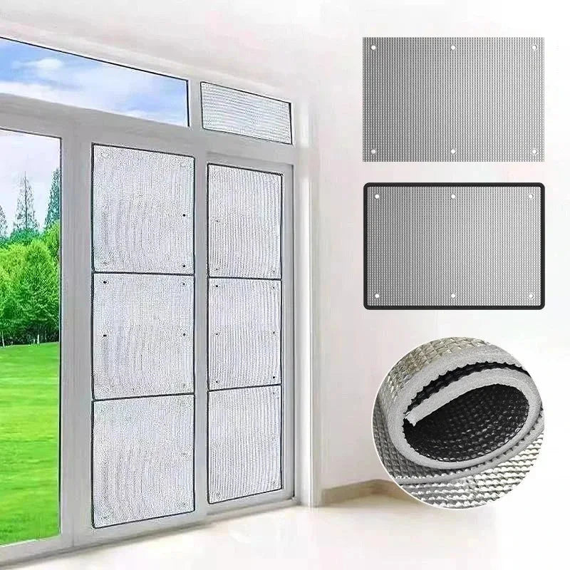 Reflective Window Insulation Film – Aluminium Foil Sun Shade Privacy Screen with UV &amp; Heat Protection Manwatstore