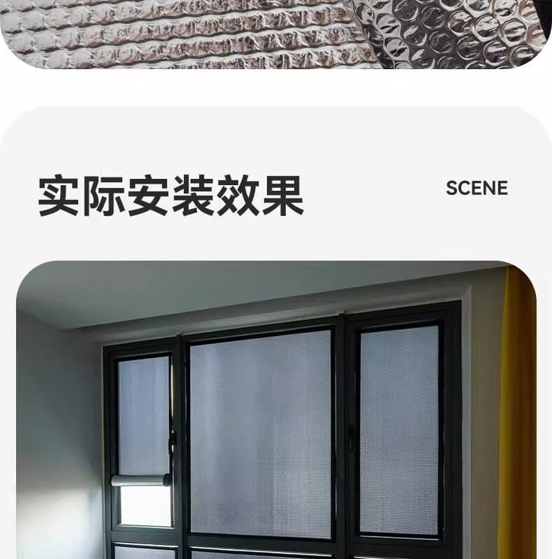 Reflective Window Insulation Film – Aluminium Foil Sun Shade Privacy Screen with UV &amp; Heat Protection Manwatstore