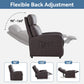 Relaxo Push-Back Recliner Chair with Lumbar Support & Adjustable Leg Rest Manwatstore