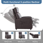 Relaxo Push-Back Recliner Chair with Lumbar Support & Adjustable Leg Rest Manwatstore