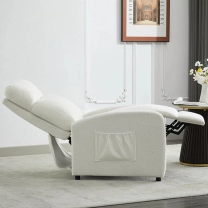 Relaxo Push-Back Recliner Chair with Lumbar Support &amp; Adjustable Leg Rest Manwatstore