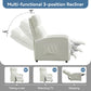 Relaxo Push-Back Recliner Chair with Lumbar Support & Adjustable Leg Rest Manwatstore