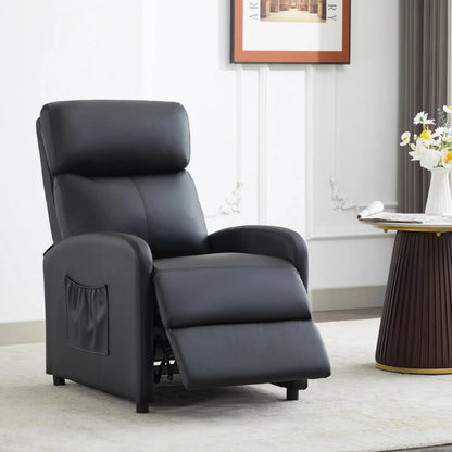 Relaxo Push-Back Recliner Chair with Lumbar Support &amp; Adjustable Leg Rest Manwatstore