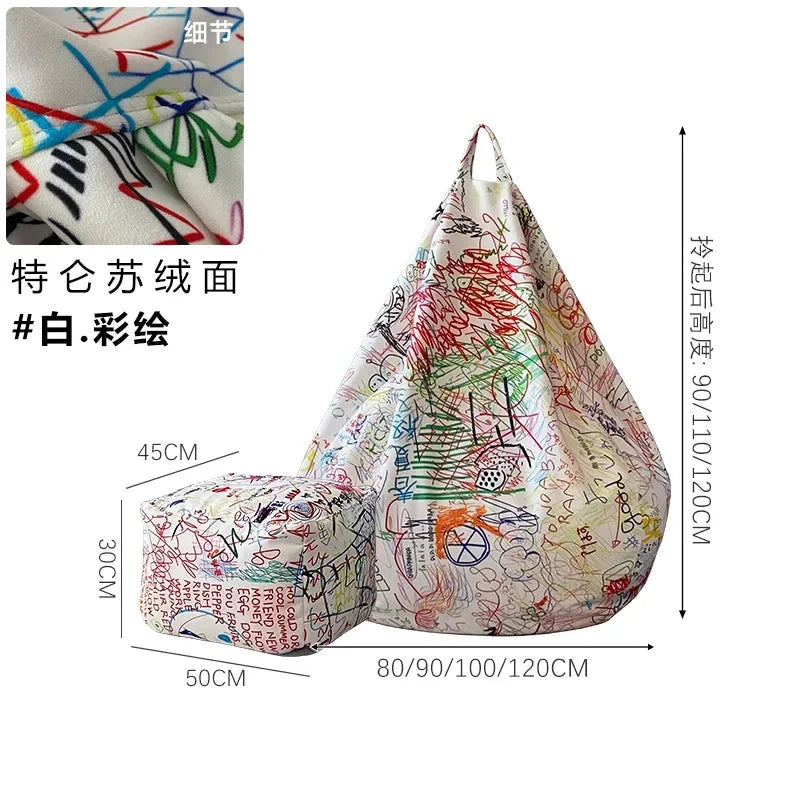 Replica Modern Bean Bag Sofa Classic Minimalist Living Room Bean Bag Sofa Lounge Designer Postmodern Divano Unique Furniture Manwatstore