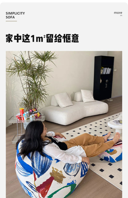 Replica Modern Bean Bag Sofa Classic Minimalist Living Room Bean Bag Sofa Lounge Designer Postmodern Divano Unique Furniture Manwatstore