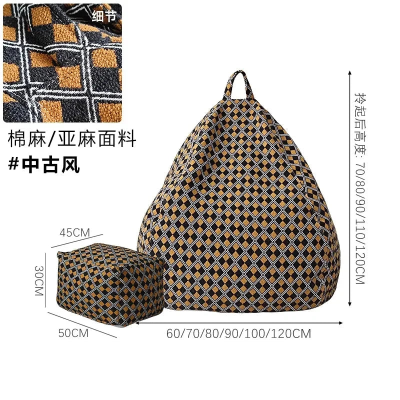 Replica Modern Bean Bag Sofa Classic Minimalist Living Room Bean Bag Sofa Lounge Designer Postmodern Divano Unique Furniture Manwatstore